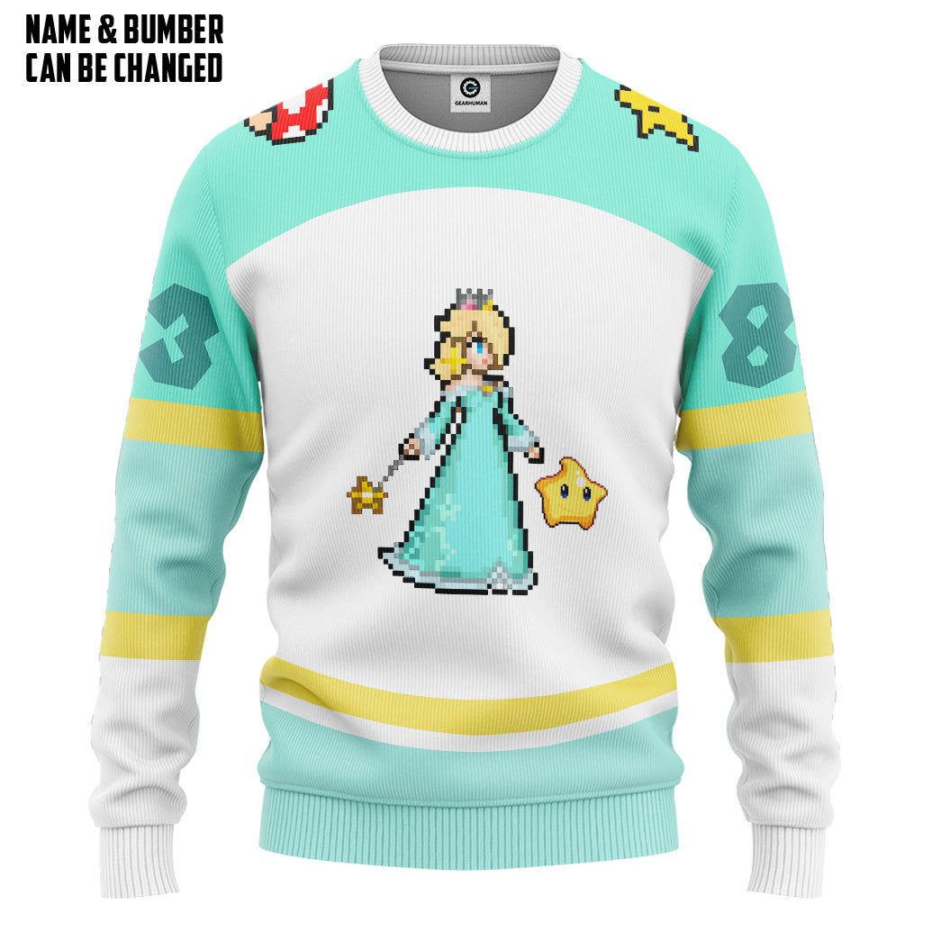 Klothek 3D Rosalina Sports Custom Name Custom Number Hoodie Tshirt | Price in USA, Best Quality