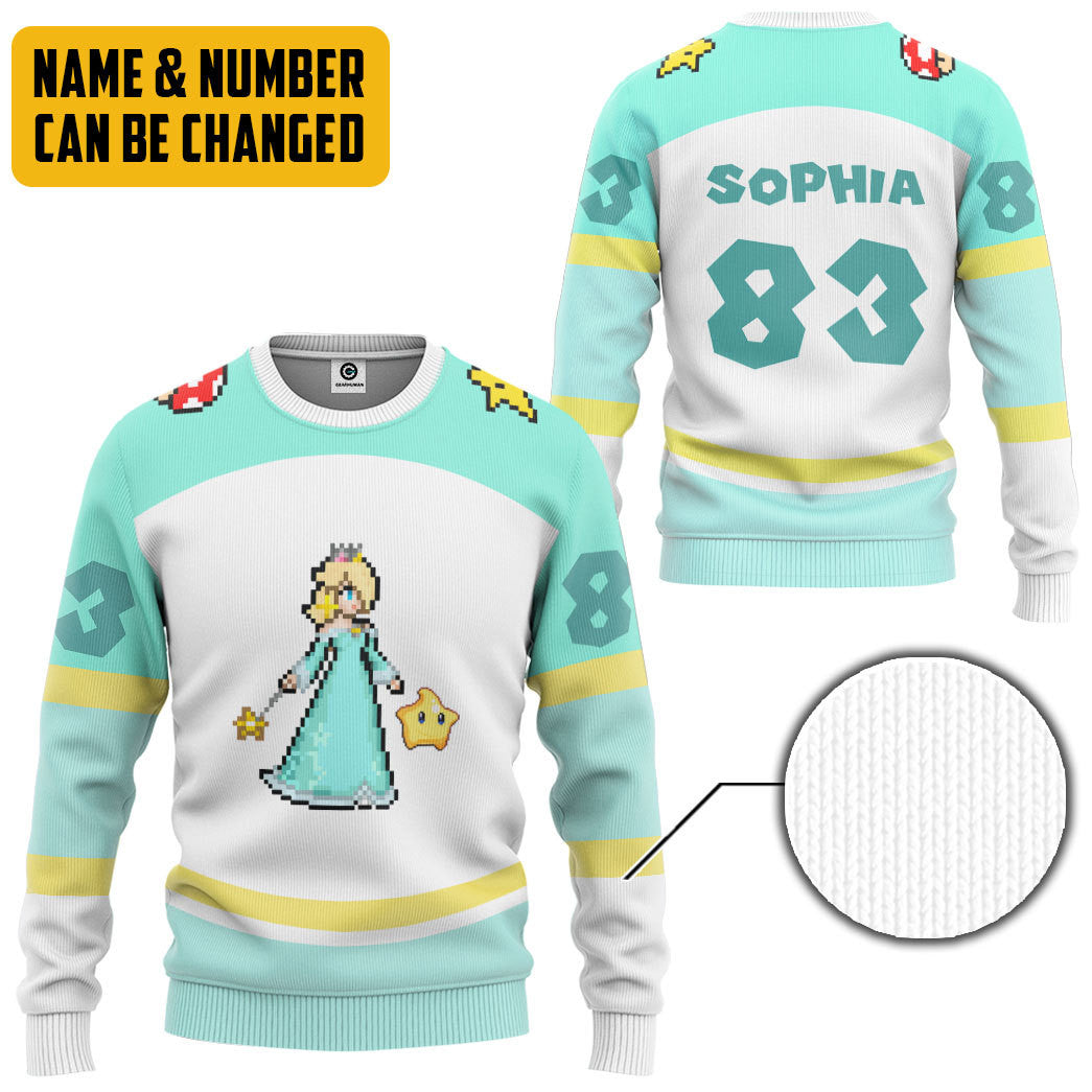 Klothek 3D Rosalina Sports Custom Name Custom Number Hoodie Tshirt | Price in USA, Best Quality