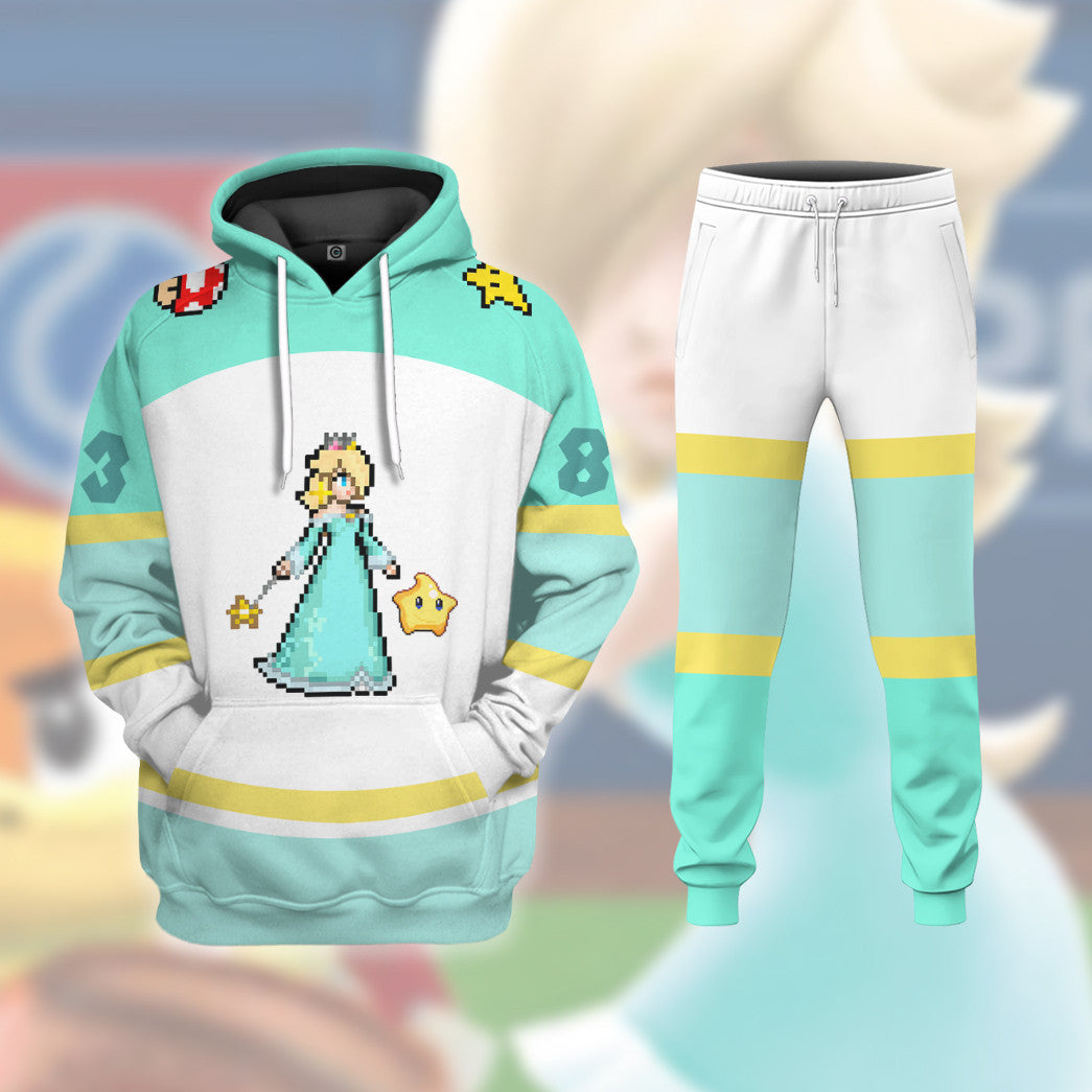 Klothek 3D Rosalina Sports Custom Name Custom Number Hoodie Tshirt | Price in USA, Best Quality