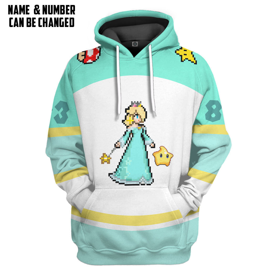 Klothek 3D Rosalina Sports Custom Name Custom Number Hoodie Tshirt | Price in USA, Best Quality