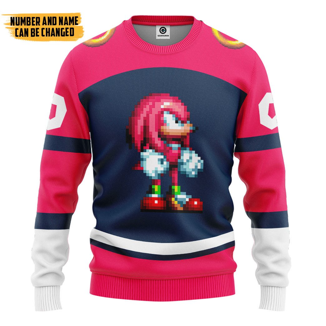 Klothek 3D STH Knuckles Sport Custom Name Custom Number Hoodie Tshi | Price in USA, Best Quality