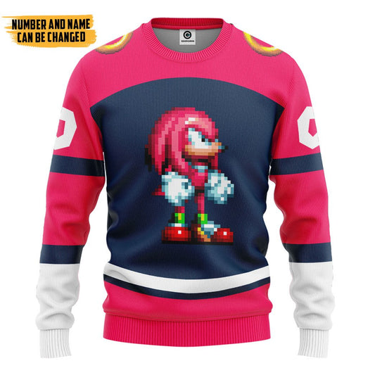 Klothek 3D STH Knuckles Sport Custom Name Custom Number Hoodie Tshi | Price in USA, Best Quality