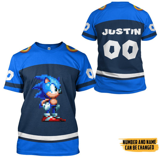 Klothek 3D STH Sonic Sport Custom Name Custom Number Hoodie Tshirt | Price in USA, Best Quality