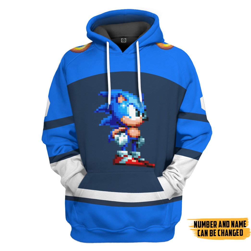 Klothek 3D STH Sonic Sport Custom Name Custom Number Hoodie Tshirt | Price in USA, Best Quality