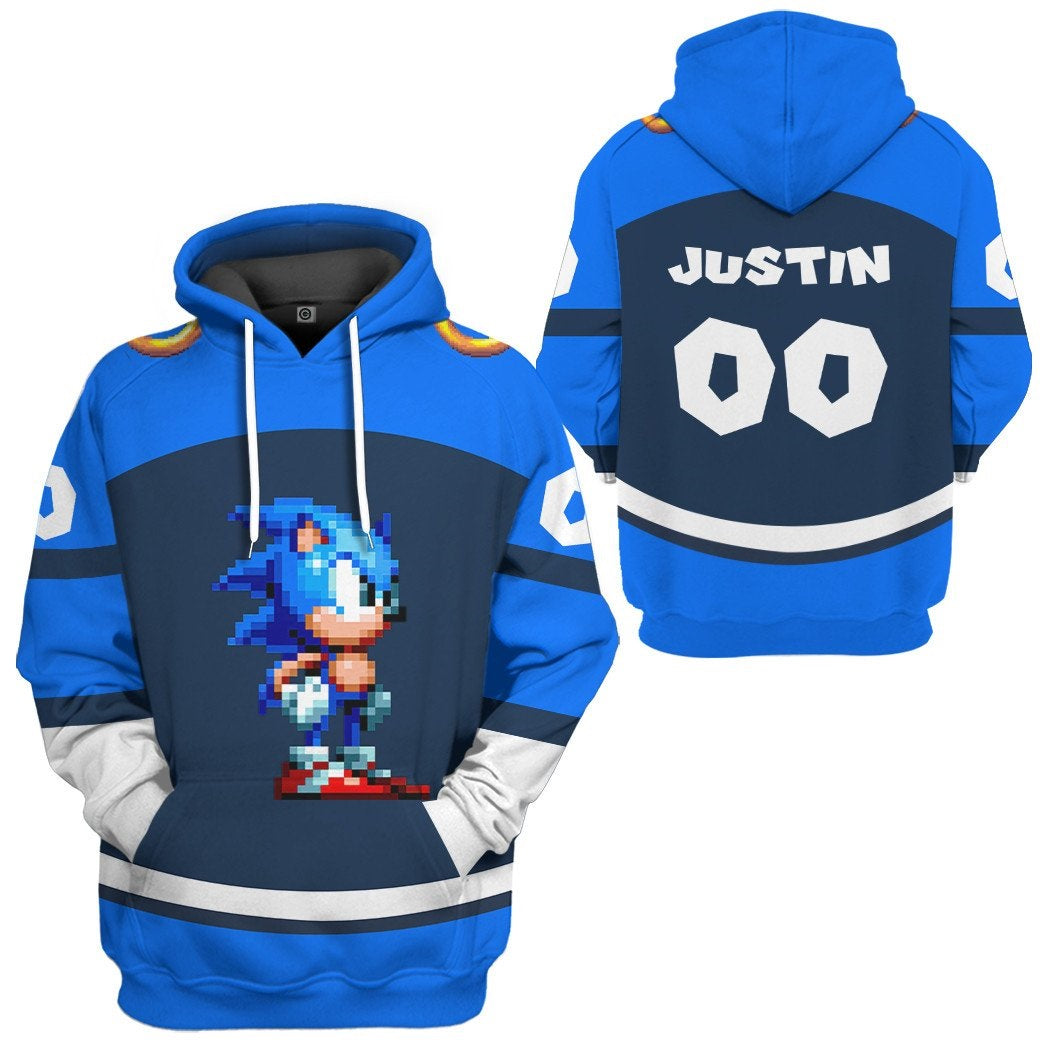 Klothek 3D STH Sonic Sport Custom Name Custom Number Hoodie Tshirt | Price in USA, Best Quality