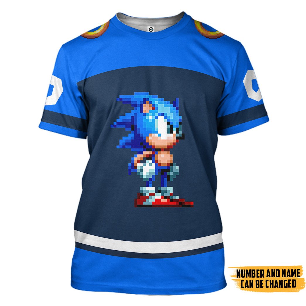 Klothek 3D STH Sonic Sport Custom Name Custom Number Hoodie Tshirt | Price in USA, Best Quality