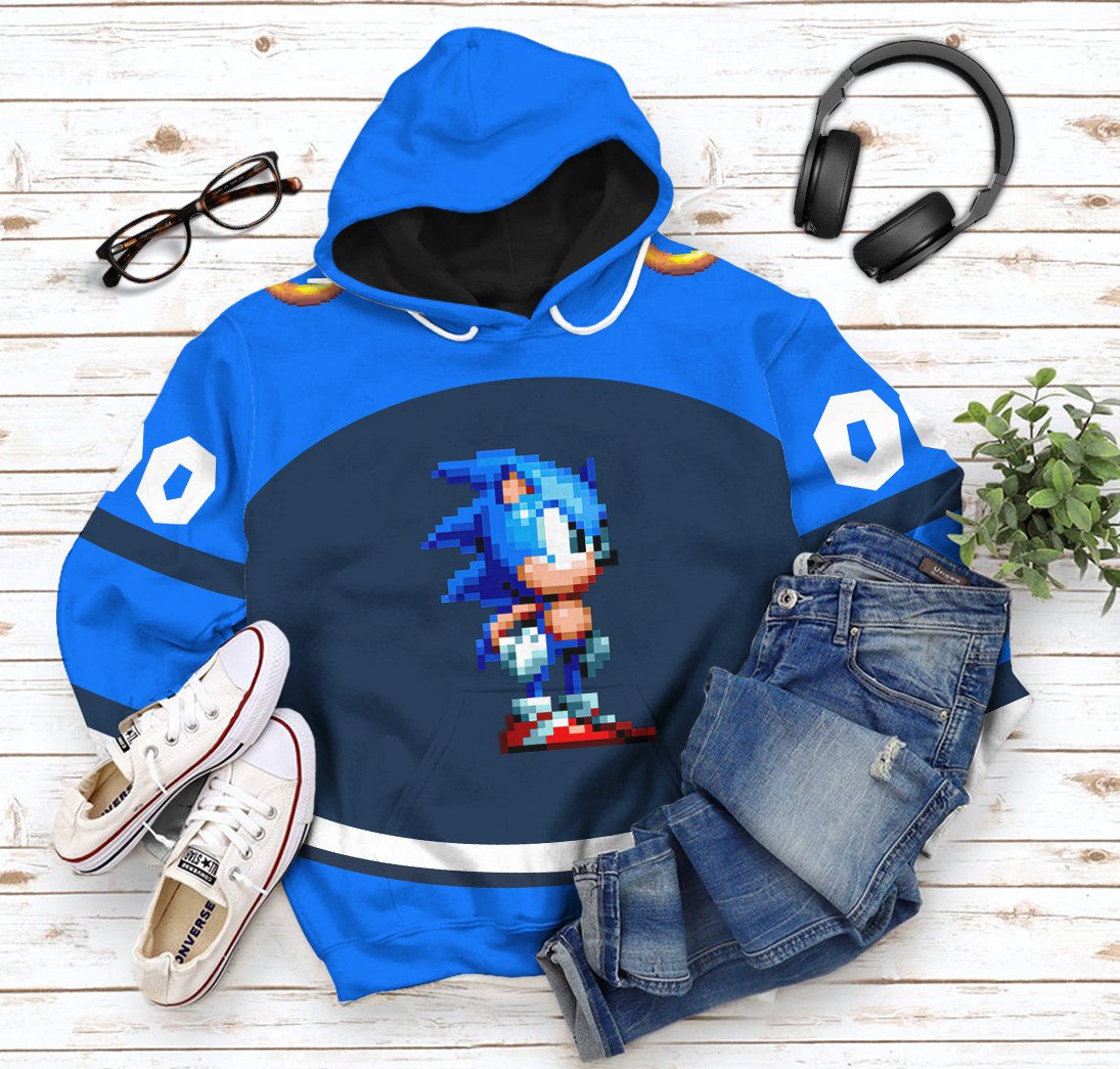 Klothek 3D STH Sonic Sport Custom Name Custom Number Hoodie Tshirt | Price in USA, Best Quality