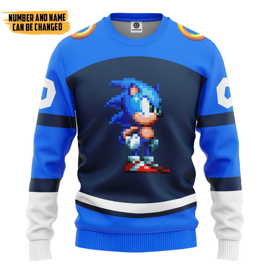 Klothek 3D STH Sonic Sport Custom Name Custom Number Hoodie Tshirt | Price in USA, Best Quality