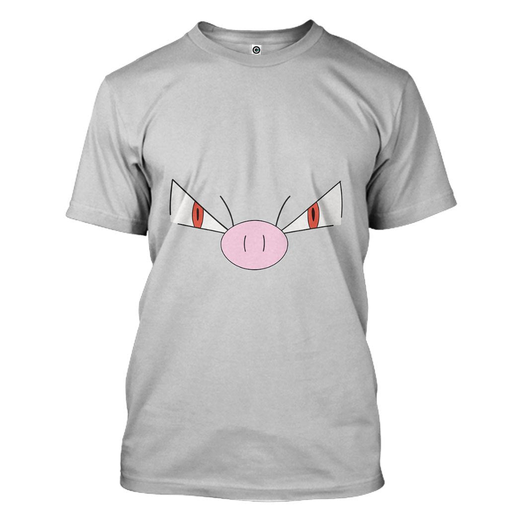 Klothek 3D Pokemon Mankey Cosplay Custom Tshirt Hoodie Apparel | Price in USA, Best Quality