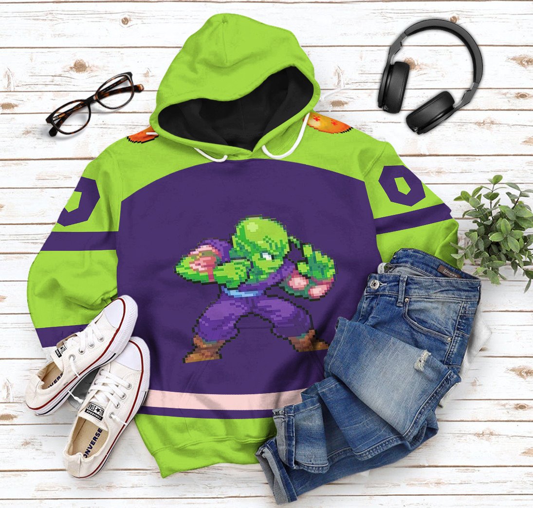 Klothek 3D DBZ Piccolo Custom Name Custom Number Tshirt Hoodie Appa | Price in USA, Best Quality