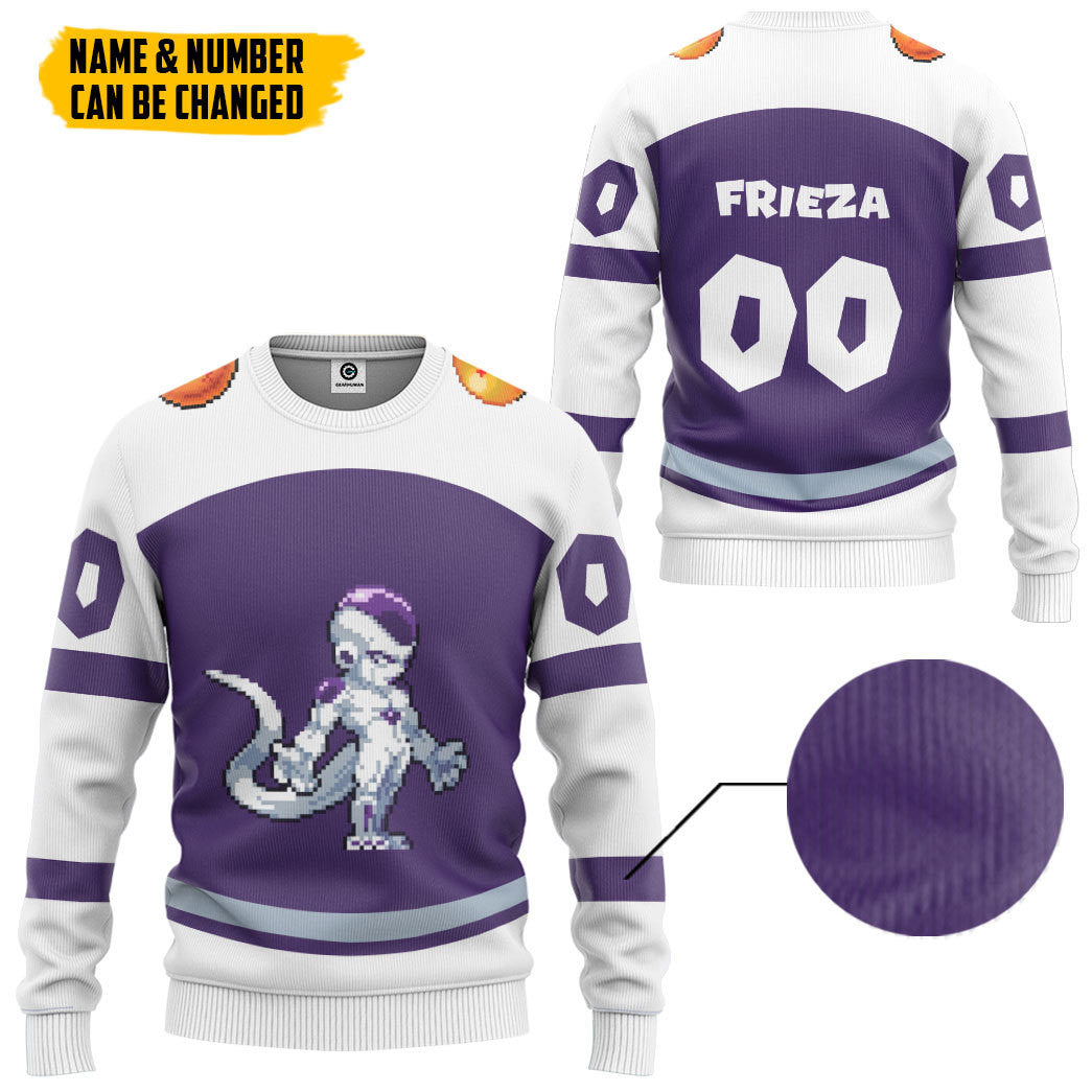 Klothek 3D DBZ Frieza Custom Name Custom Number Tshirt Hoodie Appar | Price in USA, Best Quality