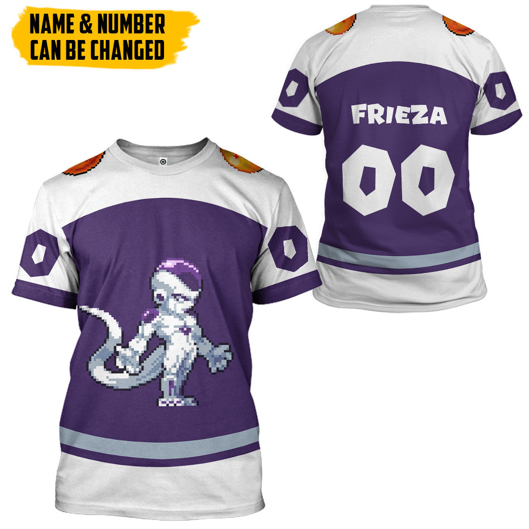 Klothek 3D DBZ Frieza Custom Name Custom Number Tshirt Hoodie Appar | Price in USA, Best Quality