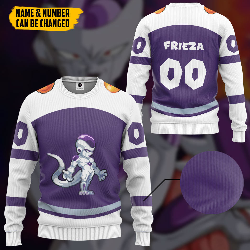 Klothek 3D DBZ Frieza Custom Name Custom Number Tshirt Hoodie Appar | Price in USA, Best Quality