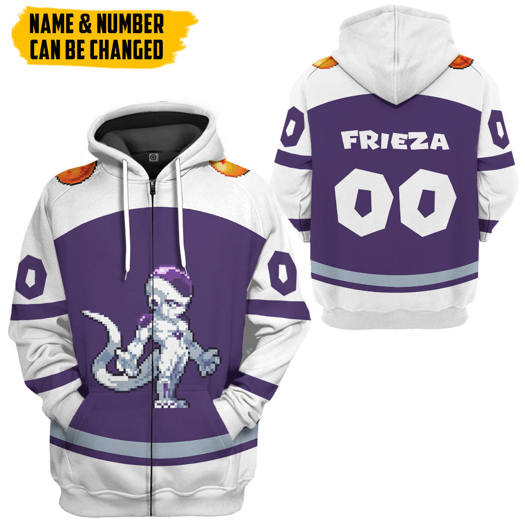 Klothek 3D DBZ Frieza Custom Name Custom Number Tshirt Hoodie Appar | Price in USA, Best Quality