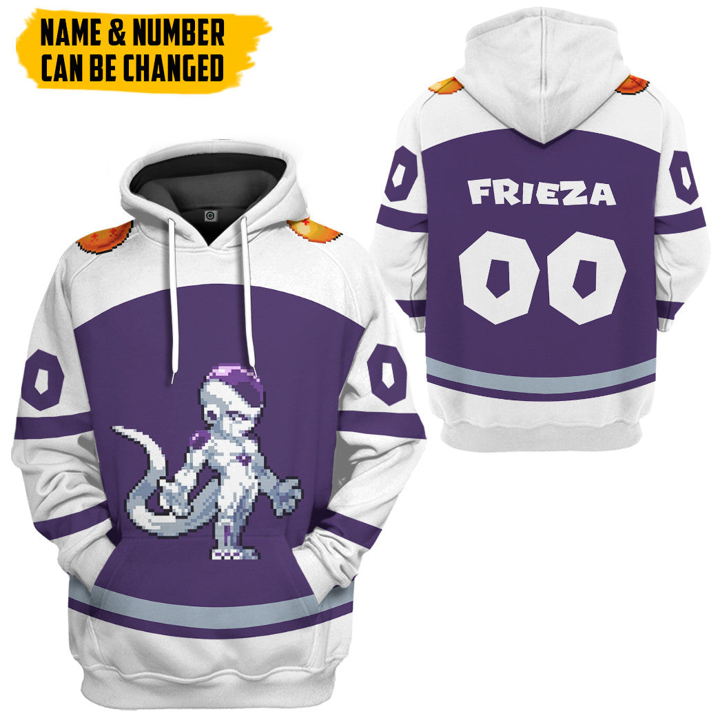 Klothek 3D DBZ Frieza Custom Name Custom Number Tshirt Hoodie Appar | Price in USA, Best Quality