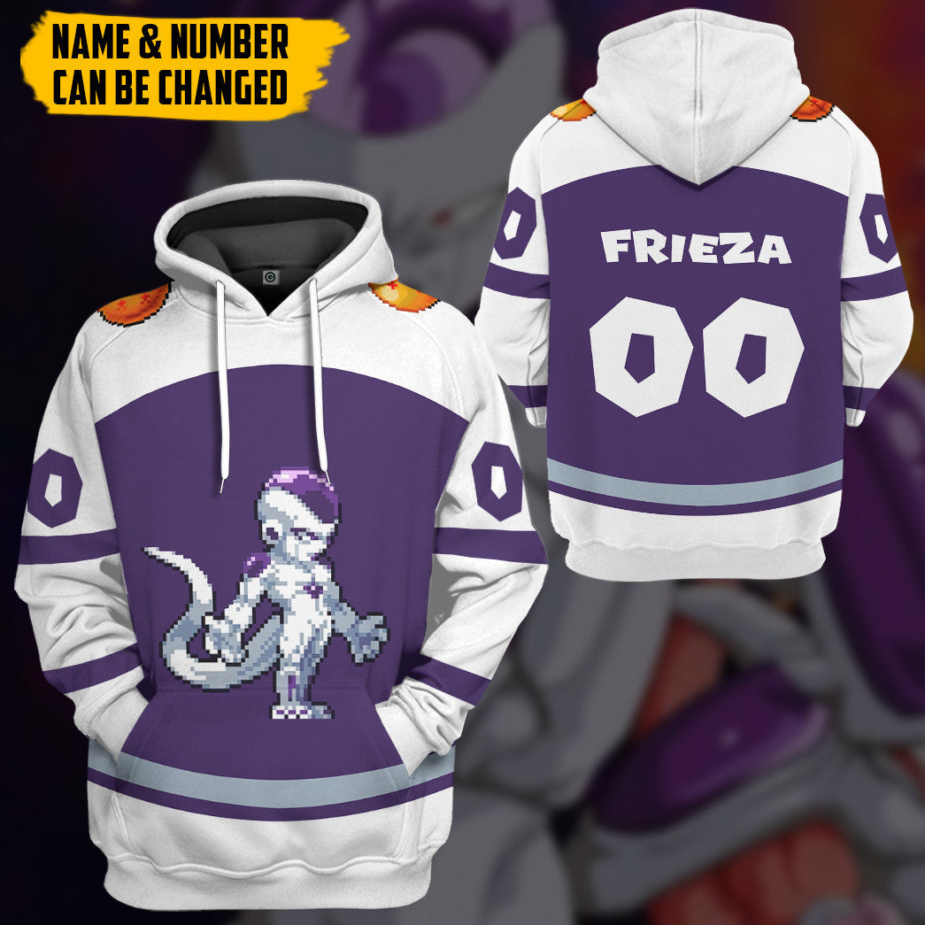 Klothek 3D DBZ Frieza Custom Name Custom Number Tshirt Hoodie Appar | Price in USA, Best Quality