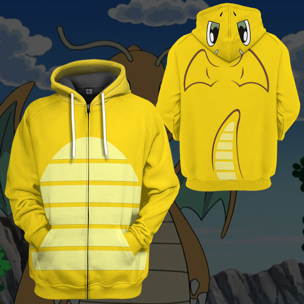 Klothek 3D Pokemon Dragonite Cosplay Custom Tshirt Hoodie Apparel | Price in USA, Best Quality