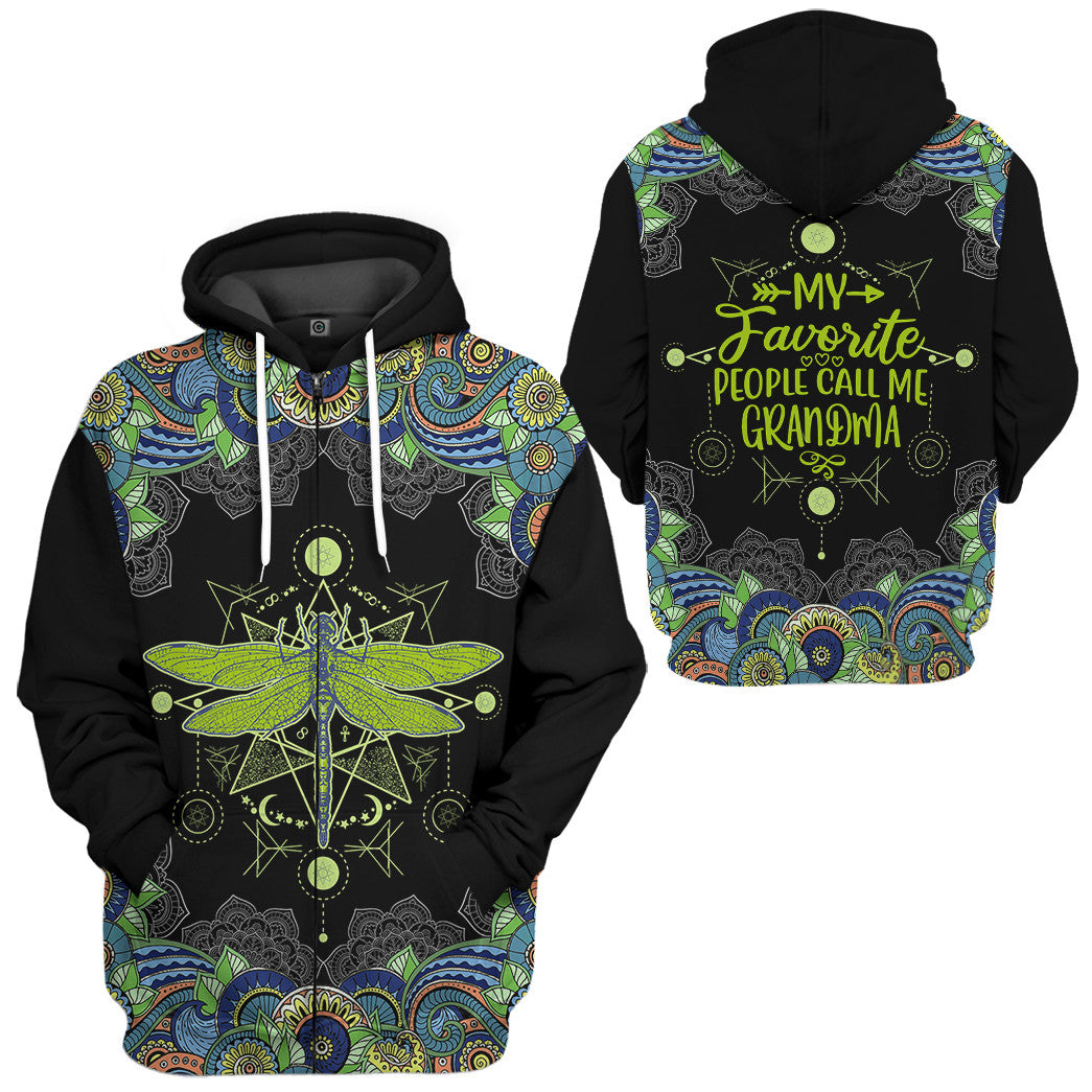 Klothek 3D Dragonfly Grandma Custom Tshirt Hoodie Apparel | Price in USA, Best Quality