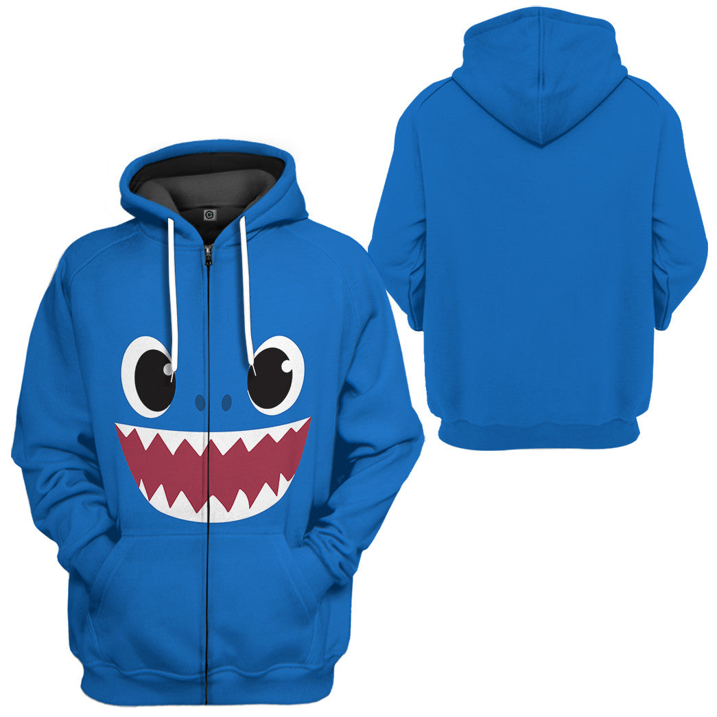 Klothek 3D Papa Shark Family Custom Tshirt Hoodie Apparel | Price in USA, Best Quality