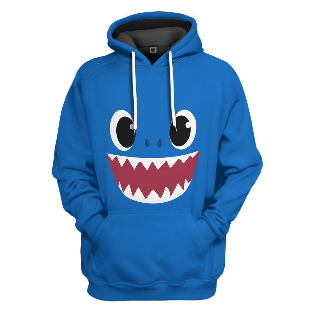 Klothek 3D Papa Shark Family Custom Tshirt Hoodie Apparel | Price in USA, Best Quality