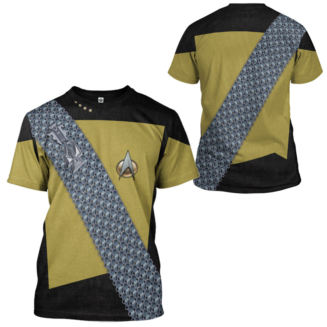 Klothek 3D S.T Worf Cosplay Custom Tshirt Hoodie Apparel | Price in USA, Best Quality