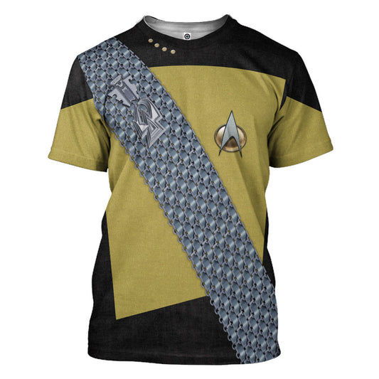 Klothek 3D S.T Worf Cosplay Custom Tshirt Hoodie Apparel | Price in USA, Best Quality