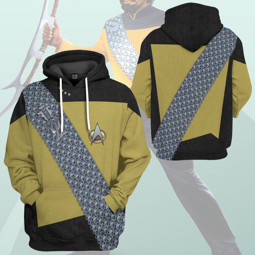 Klothek 3D S.T Worf Cosplay Custom Tshirt Hoodie Apparel | Price in USA, Best Quality