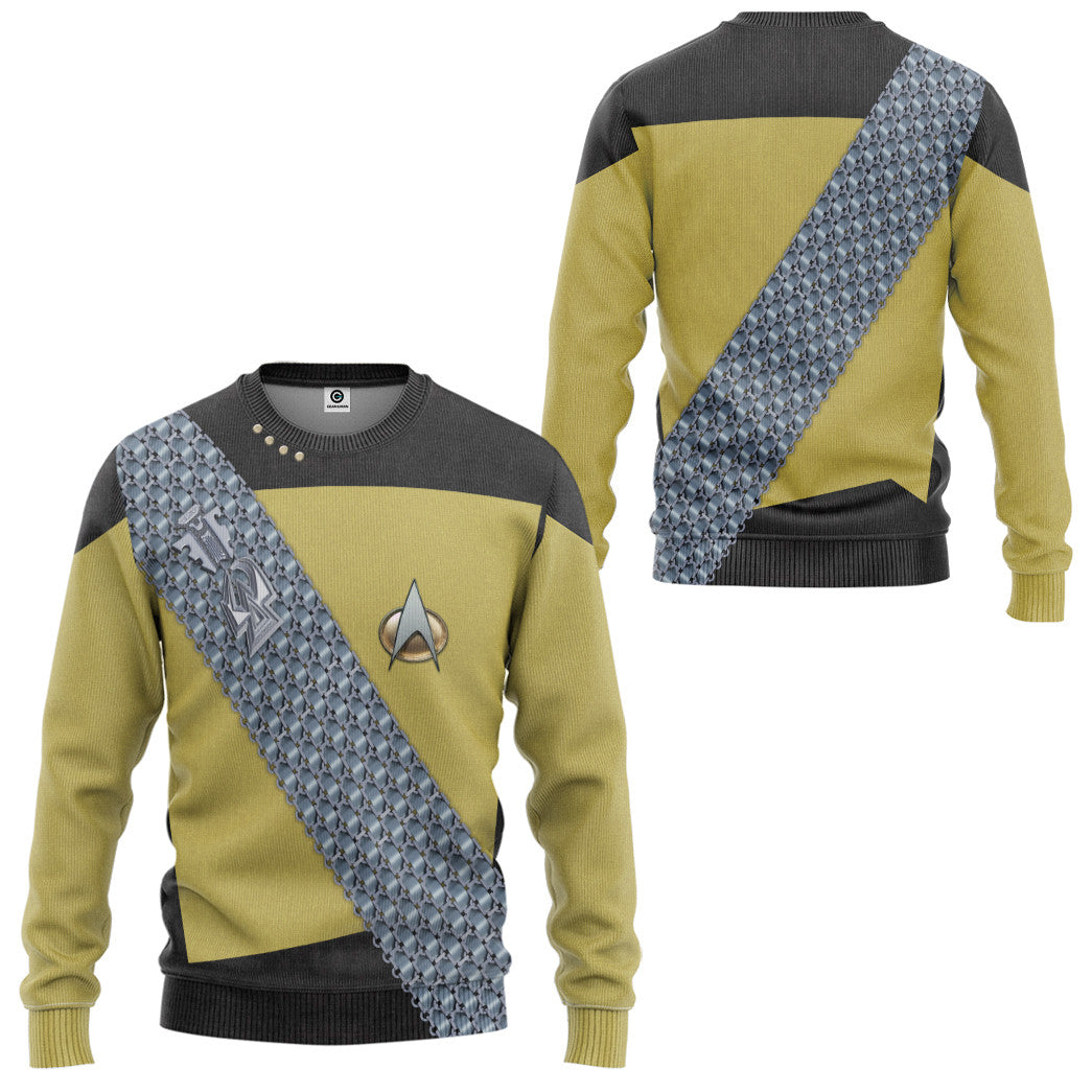 Klothek 3D S.T Worf Cosplay Custom Tshirt Hoodie Apparel | Price in USA, Best Quality