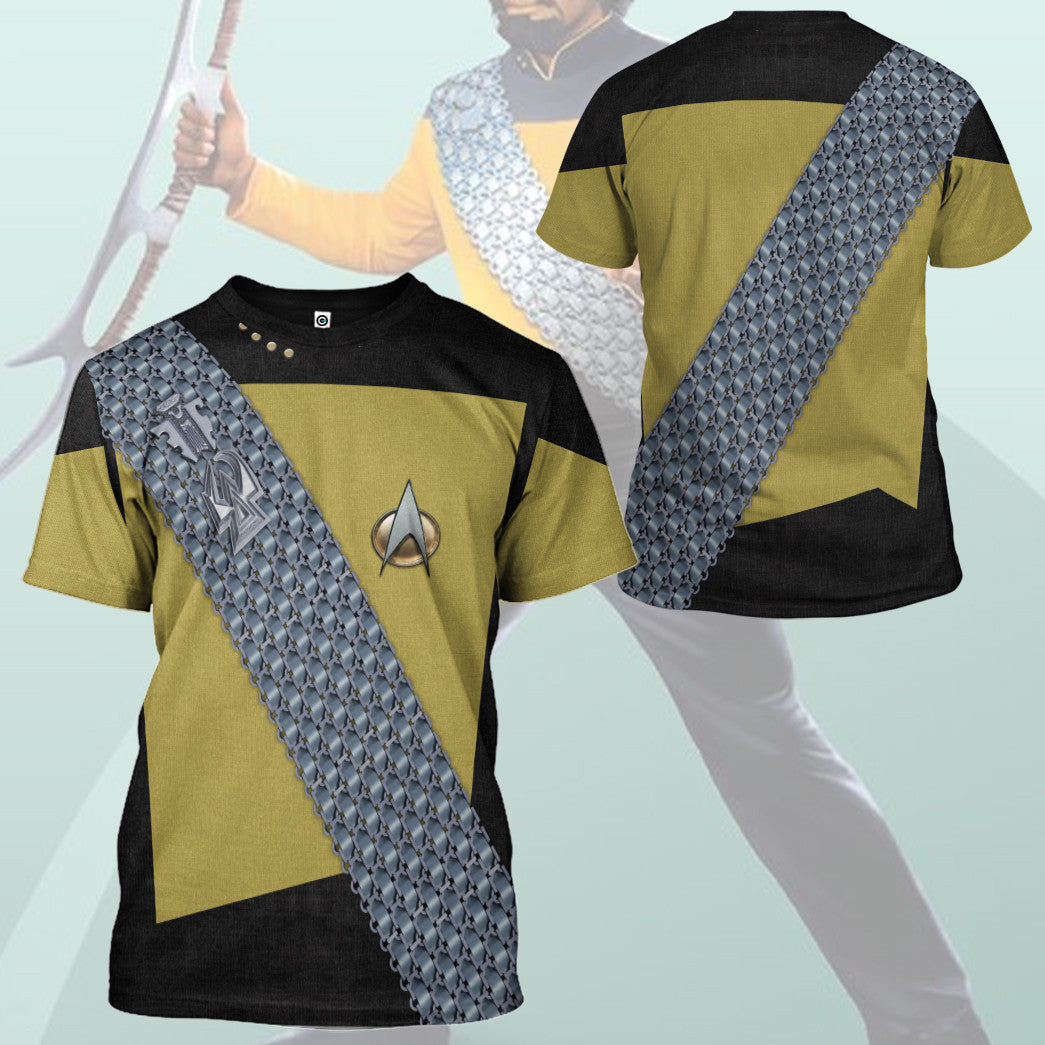 Klothek 3D S.T Worf Cosplay Custom Tshirt Hoodie Apparel | Price in USA, Best Quality