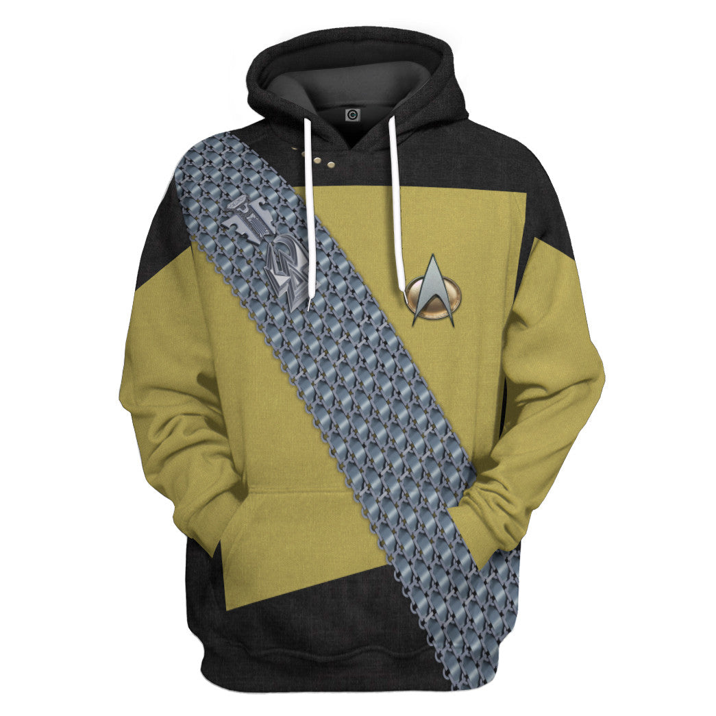 Klothek 3D S.T Worf Cosplay Custom Tshirt Hoodie Apparel | Price in USA, Best Quality