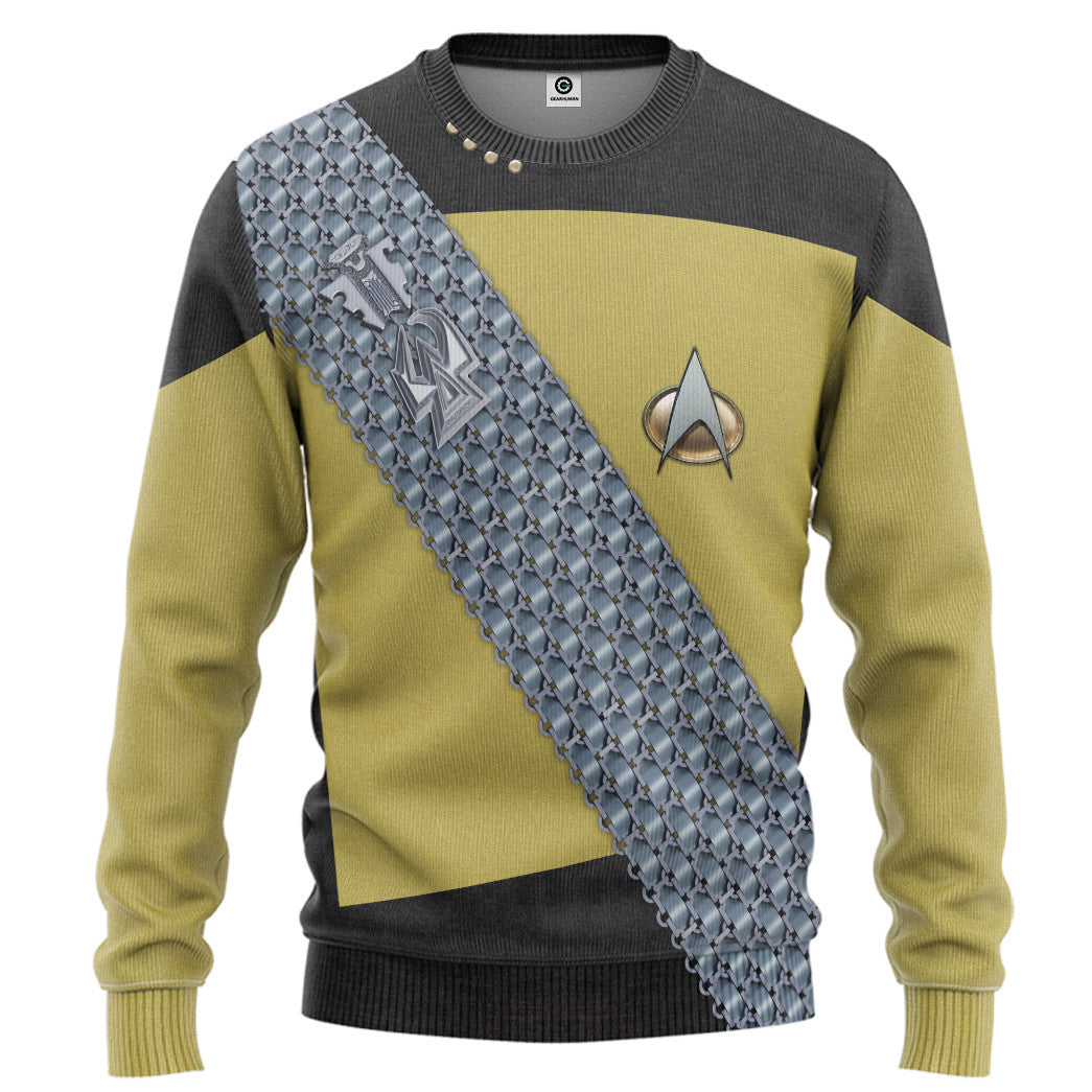 Klothek 3D S.T Worf Cosplay Custom Tshirt Hoodie Apparel | Price in USA, Best Quality