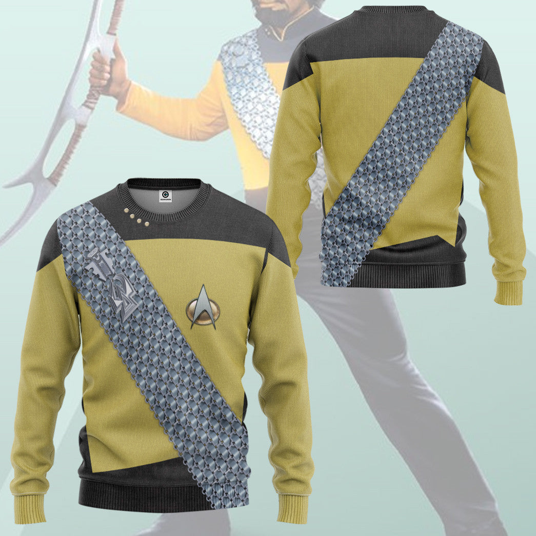 Klothek 3D S.T Worf Cosplay Custom Tshirt Hoodie Apparel | Price in USA, Best Quality