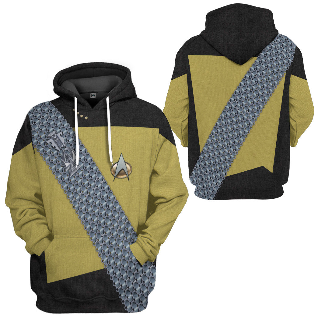 Klothek 3D S.T Worf Cosplay Custom Tshirt Hoodie Apparel | Price in USA, Best Quality