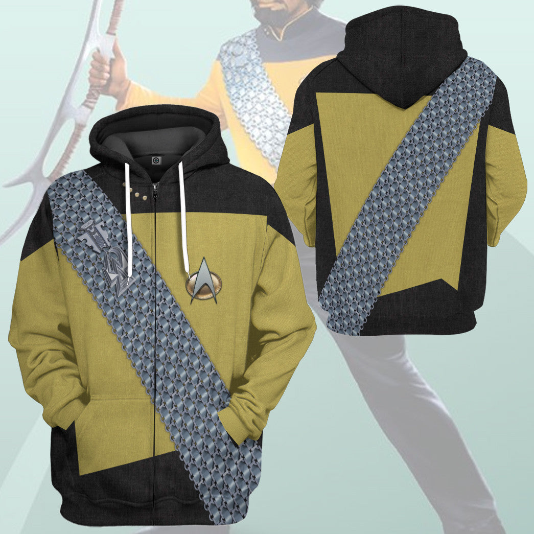 Klothek 3D S.T Worf Cosplay Custom Tshirt Hoodie Apparel | Price in USA, Best Quality