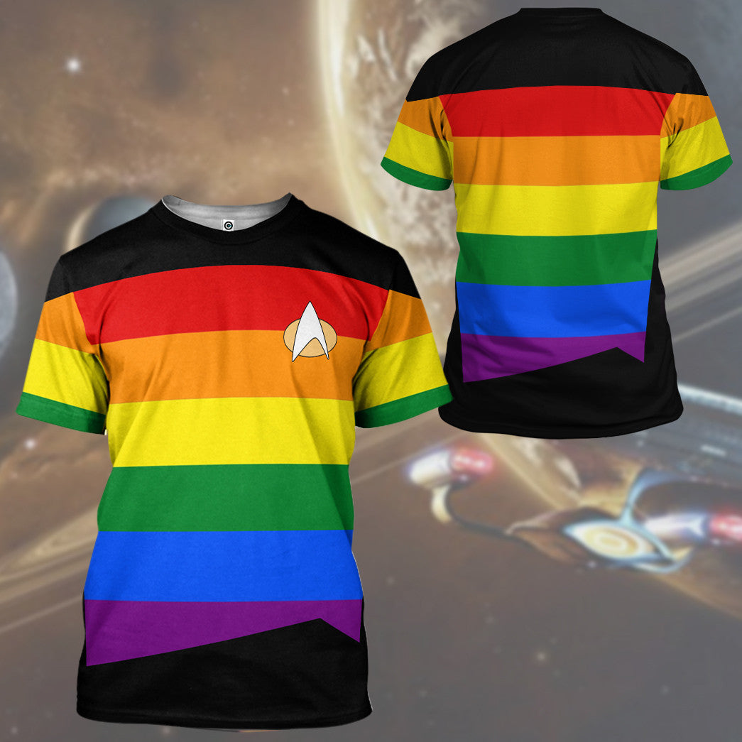 Klothek 3D LGBT Pride Month S.T The Next Generation 1987 1994 Custo | Price in USA, Best Quality