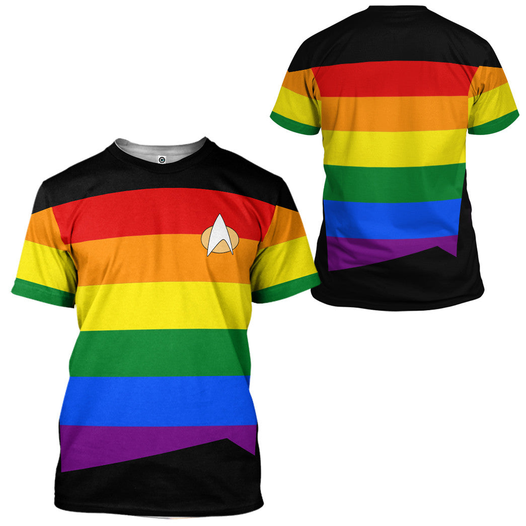 Klothek 3D LGBT Pride Month S.T The Next Generation 1987 1994 Custo | Price in USA, Best Quality