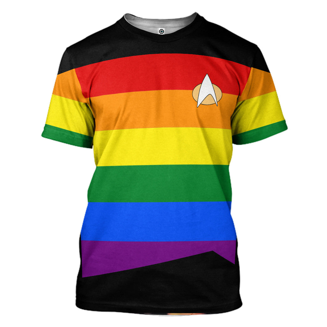 Klothek 3D LGBT Pride Month S.T The Next Generation 1987 1994 Custo | Price in USA, Best Quality