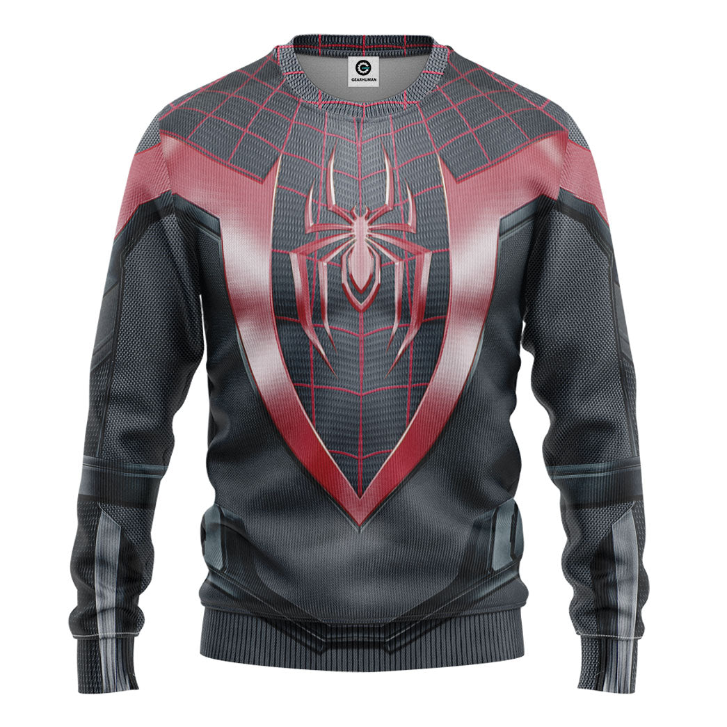 Klothek 3D Spiderman Miles Morales Custom Tshirt Hoodie Apparel | Price in USA, Best Quality