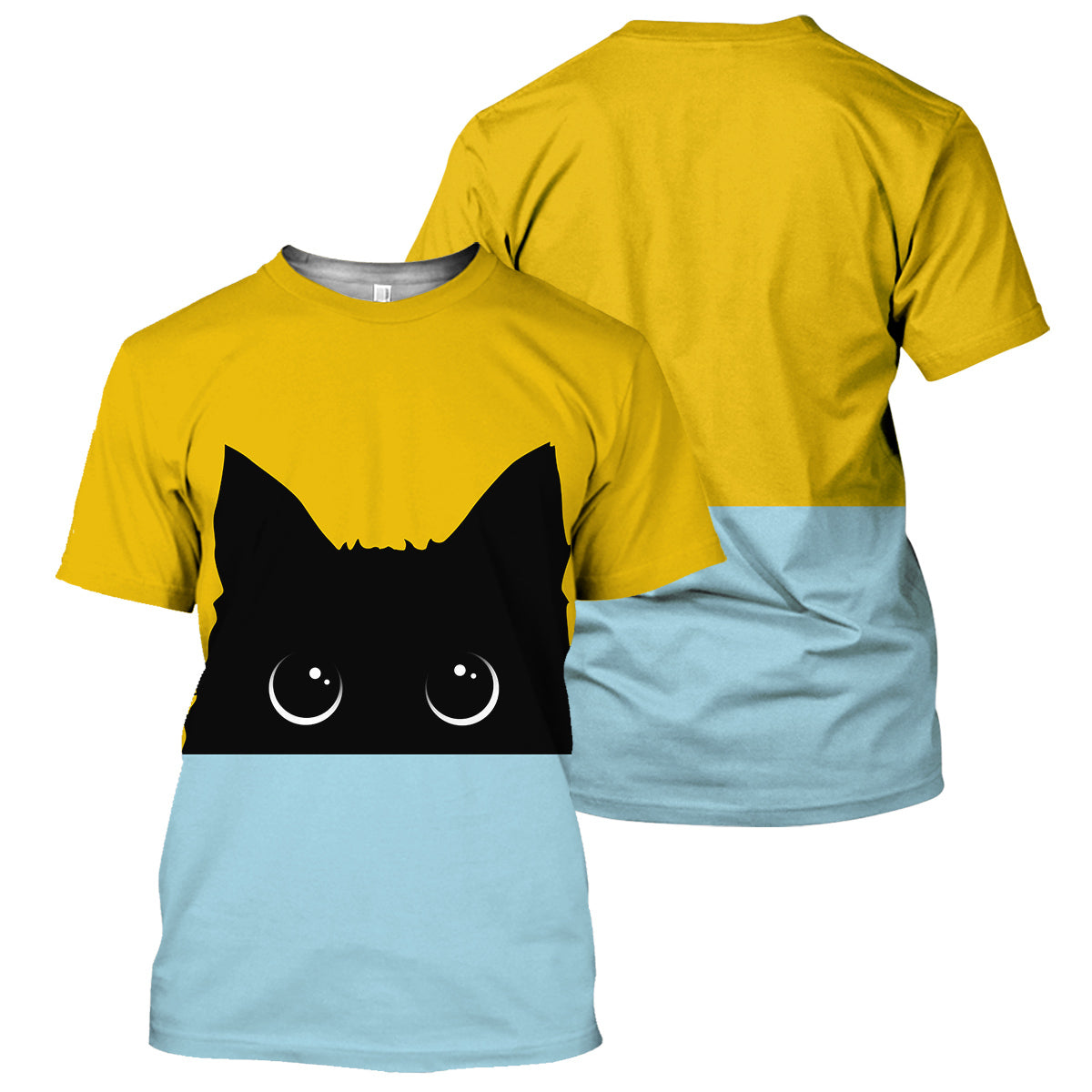 Klothek Sneaky Black Cat - 3D All Over Printed Shirt | Price in USA, Best Quality