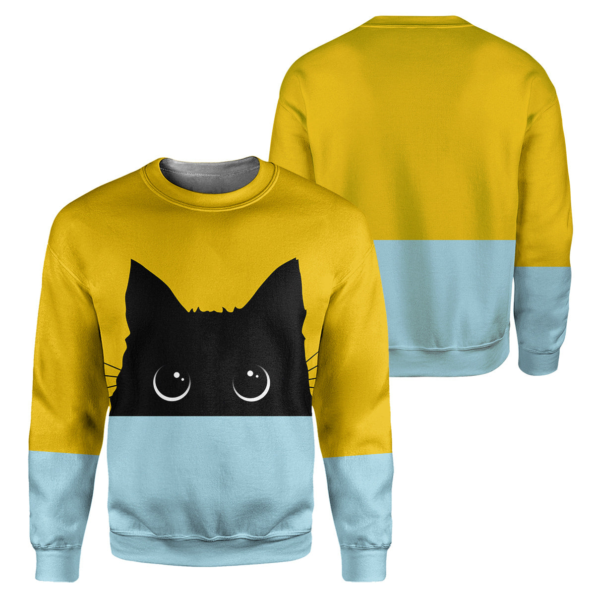 Klothek Sneaky Black Cat - 3D All Over Printed Shirt | Price in USA, Best Quality