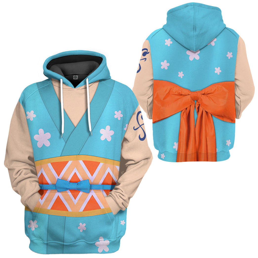 Klothek 3D One Piece Nami The Wano Country Arc Custom Hoodie Tshirt | Price in USA, Best Quality