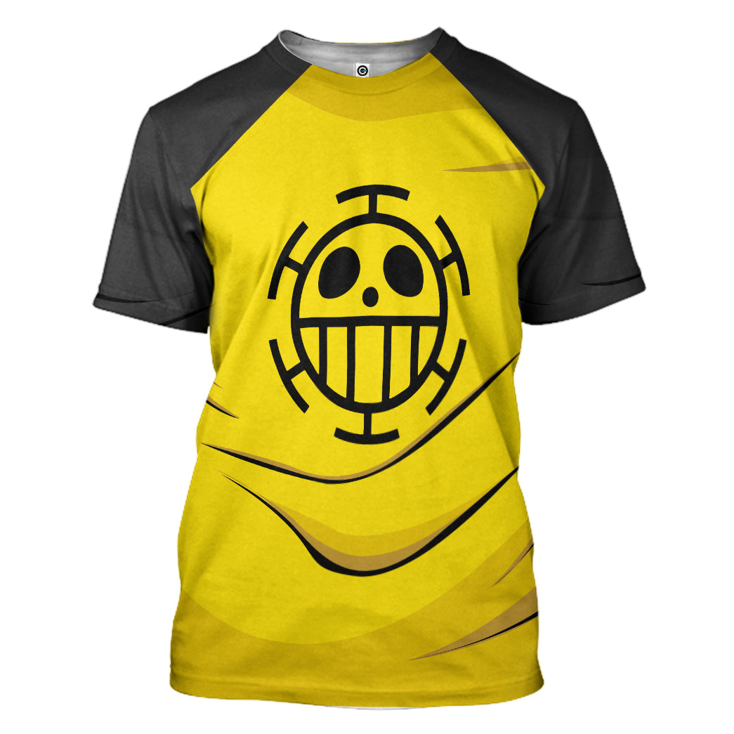 Klothek 3D One Piece Trafalgar DW ater Law Custom Hoodie Tshirt App | Price in USA, Best Quality