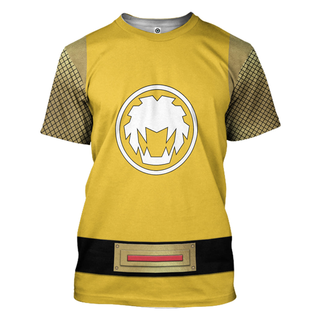 Klothek 3D The Yellow Wind Rangers Ninja Storm Custom Tshirt Hoodie | Price in USA, Best Quality