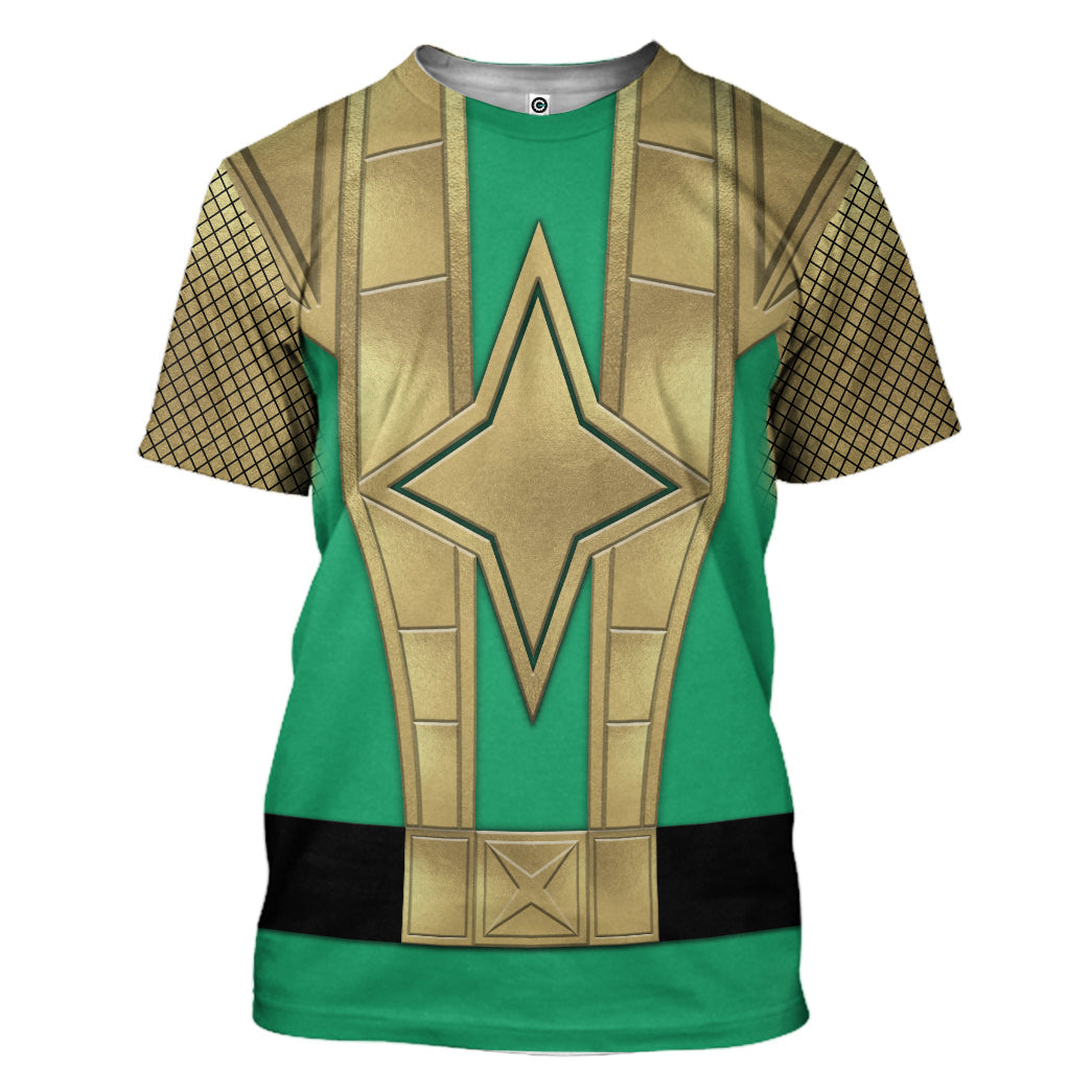 Klothek 3D Green Samurai Rangers Ninja Storm Custom Tshirt Hoodie A | Price in USA, Best Quality