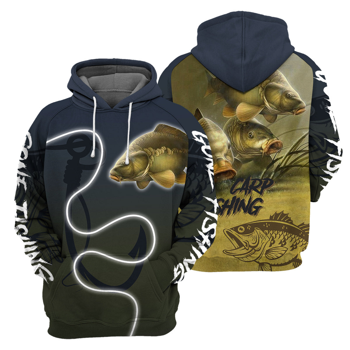 Klothek Carp Fishing - 3D All Over Printed Shirt | Price in USA, Best Quality