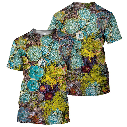 Klothek Succulent - 3D All Over Printed Shirt | Price in USA, Best Quality