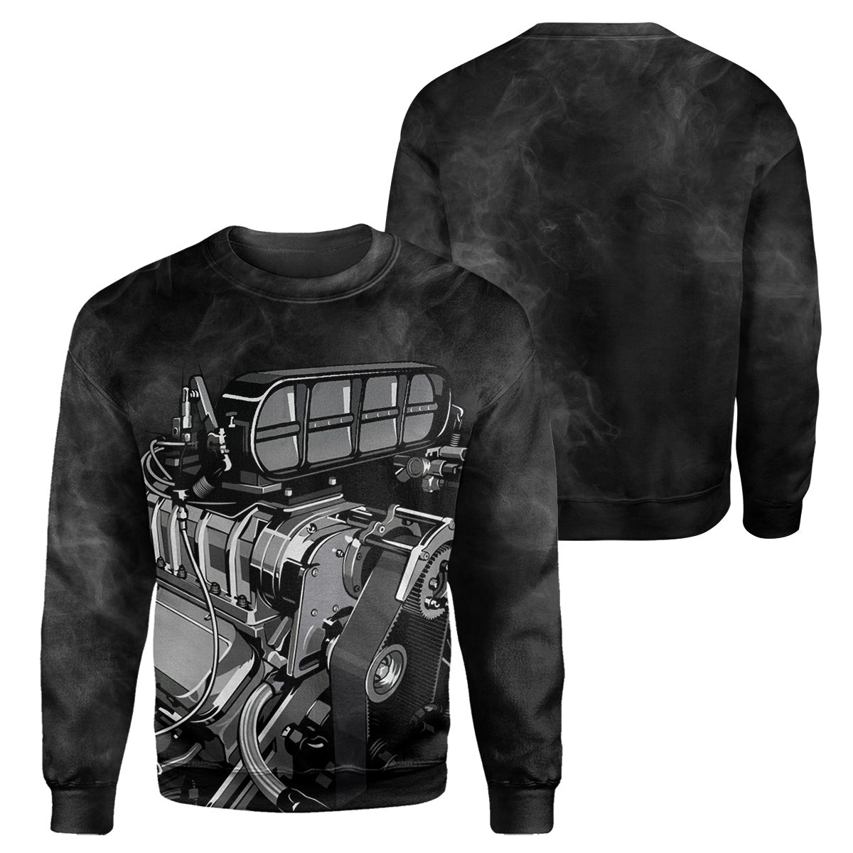 Klothek Black Mechanic- 3D All Over Printed Shirt | Price in USA, Best Quality