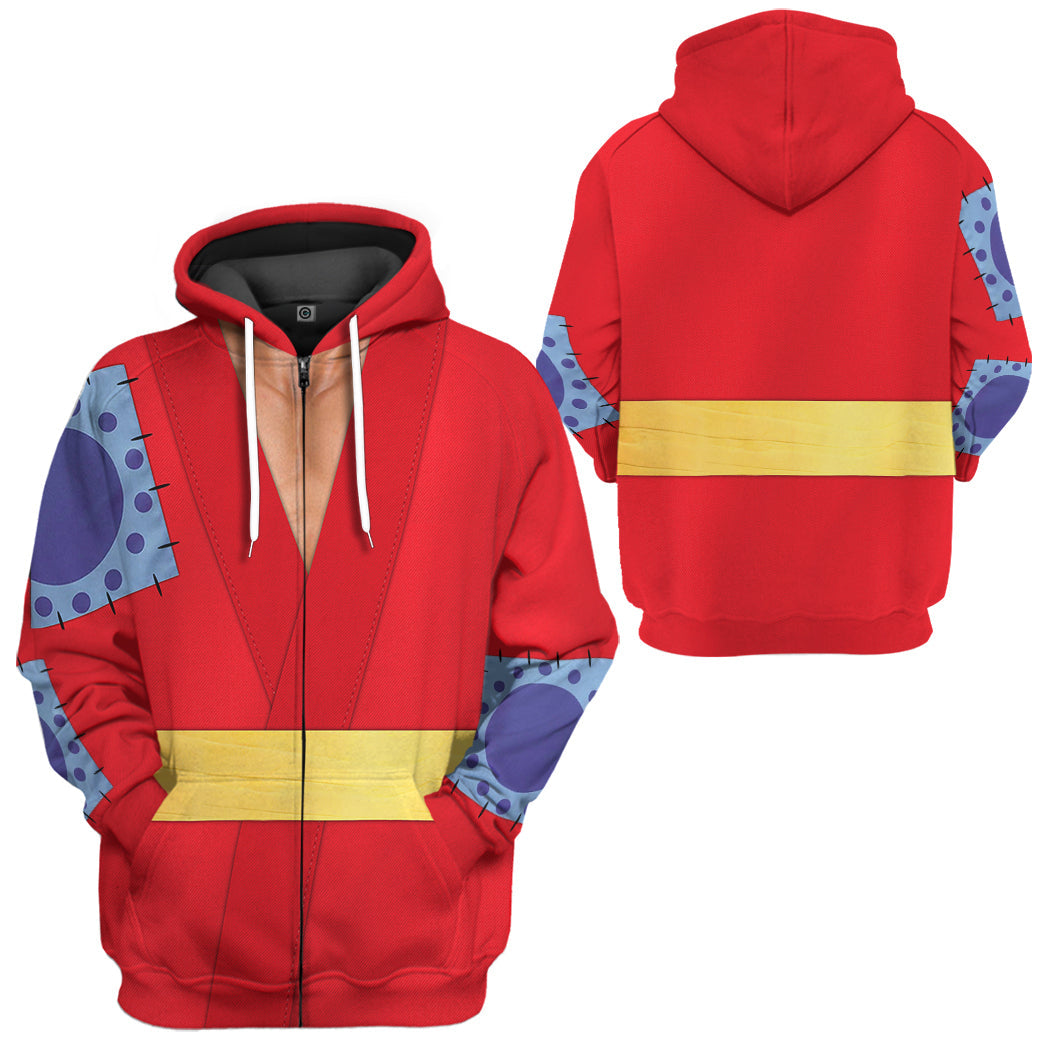 Klothek 3D One Piece Luffy The Wano Country Arc Custom Hoodie Tshir | Price in USA, Best Quality