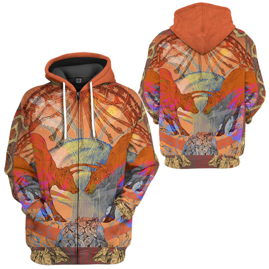 Klothek 3D The Bright Side Of Taurus Custom Tshirt Hoodie Apparel | Price in USA, Best Quality