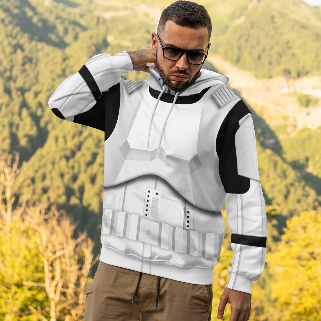 Klothek 3D Star Wars Stormtrooper Custom Tshirt Hoodie Apparel | Price in USA, Best Quality